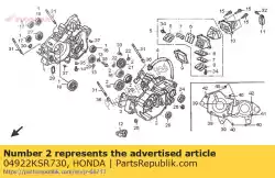 Ici, vous pouvez commander le carter comp., l. Auprès de Honda , avec le numéro de pièce 04922KSR730: