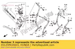 Here you can order the hose, r. Fr. Brake main from Honda, with part number 45125MCH003: