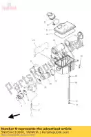 5NDE44110000, Yamaha, caso, filtro de ar yamaha yfm yfmf kodiak x 400 450 24 44, Novo