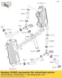 Qui puoi ordinare raccordo, 3 vie kx450hgf da Kawasaki , con numero parte 920050808: