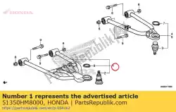 Aquí puede pedir montaje del brazo lwr de Honda , con el número de pieza 51350HM8000: