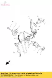 Qui puoi ordinare tenditore, catena a camme da Yamaha , con numero parte 5XT122100000: