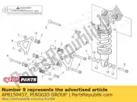 AP8150457, Piaggio Group, Vite a testa esagonale m10x74 aprilia  normal and r rsv rsv tuono sl sl falco 1000 1998 1999 2000 2001 2002 2003 2004 2005, Nuovo