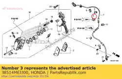 Qui puoi ordinare morsetto b, cavo sensore da Honda , con numero parte 38514MEJJ00: