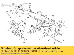 Piaggio Group GU92630210 nuez - Lado inferior