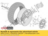 AP8121457, Aprilia, anello di sicurezza, Nuovo