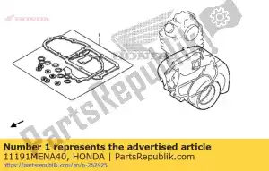 Honda 11191MENA40 junta, cárter - Lado inferior