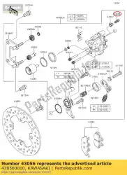 Ici, vous pouvez commander le 01 reniflard auprès de Kawasaki , avec le numéro de pièce 430560010: