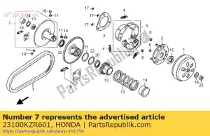 honda 23100KZR601 belt, drive (bando) - Bottom side