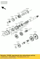 132601867, Kawasaki, engranaje, entrada hola, 26t kawasaki kvf650 prairie kvf360 4x4 kvf750 brute force 650 4x4i 360 750 , Nuevo