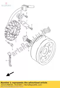 suzuki 3210148E00 estator assy, ??ac - Lado inferior