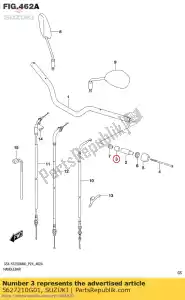 suzuki 5627210G01 expansor, equilibrador de manija - Lado inferior