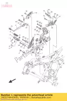 1WS274A40000, Yamaha, suporte de apoio para os pés Yamaha MT-07 700 A Moto Cage Tracer, Novo