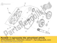 AP4GAN000154, Piaggio Group, Rodamiento 6302 c3 aprilia scarabeo 125 2007 2009 2011, Nuevo