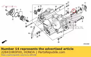 honda 22841HR0F00 perno, ajuste del embrague - Lado inferior