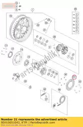 Qui puoi ordinare pignone 42-t 03 da KTM , con numero parte 60010051042: