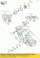 490650017, Kawasaki, filtr-olej kx250t7f kawasaki  kx 250 450 2005 2006 2007 2008 2009 2010 2011 2012 2013 2014 2015 2016 2017 2018, Nowy