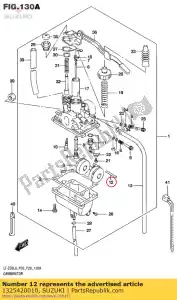 suzuki 1325420010 pin,float - Bottom side