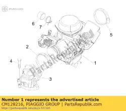 carburateur cpl. Van Piaggio Group, met onderdeel nummer CM128216, bestel je hier online: