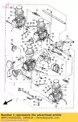 carburateur van Yamaha, met onderdeel nummer 4MM149000000, bestel je hier online: