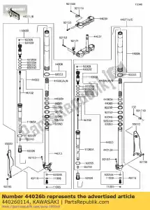 Kawasaki 440260114 spring-front fork,k=4.5n - Bottom side