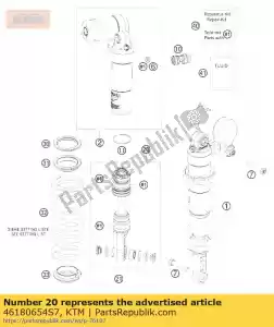 ktm 46180654S7 choque abs fundo cpl. enduro-r - Lado inferior