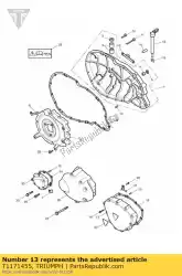 Qui puoi ordinare braccio di sollevamento della frizione da Triumph , con numero parte T1171455: