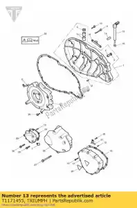 triumph T1171455 clutch lifter arm - Bottom side