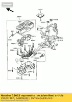 250231107, Kawasaki, cover-meter kast, upp kawasaki klr  b d kl600 a kl250 klr250 klr600 600 250 , Nieuw