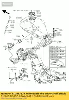 51086537515P, Kawasaki, tank-comp-carburante, c.l.green kawasaki er6f  d ex650 c er 6f abs 650 , Nuovo