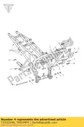 Here you can order the bolt, skt head, m10x1. 25x238 from Triumph, with part number T3332546: