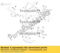 B043244, Piaggio Group, uszczelka prawoskr?tna aprilia  rs rs4 zd4kc000 zd4kra00 zd4tk0008, zd4vx000, zd4tk0000 zd4tw000 zd4xaa00 50 125 2011 2012 2013 2014 2016 2017 2018 2019 2020 2021 2022, Nowy