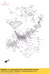 Aquí puede pedir cubierta, termostato de Yamaha , con el número de pieza 5VKE24131000: