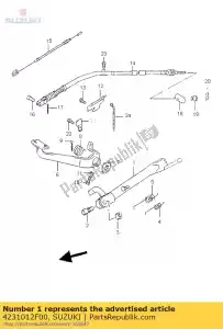 suzuki 4231012F00 stojak, prop - Dół