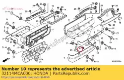 Ici, vous pouvez commander le serre-câble, cordon haute tension auprès de Honda , avec le numéro de pièce 32114MCA000: