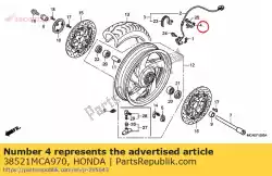 Tutaj możesz zamówić zosta?, ks. Czujnik pr? Dko? Ci od Honda , z numerem części 38521MCA970: