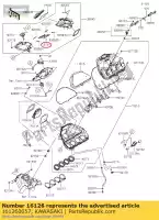 161260057, Kawasaki, zawór zx1000jbf kawasaki  zx 1000 2011 2012 2013 2014 2015 2016 2017 2018 2019 2020, Nowy