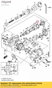 suzuki 2740631HA0 selo de óleo - Lado inferior