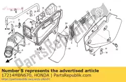 Here you can order the trap, flame from Honda, with part number 17214MBN670: