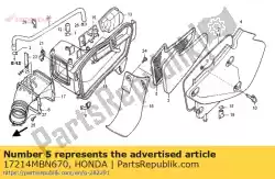 Ici, vous pouvez commander le piège, flamme auprès de Honda , avec le numéro de pièce 17214MBN670: