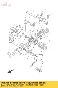 yamaha 2S2181401000 montagem da alavanca de bloqueio - Lado inferior