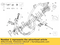 Aprilia AP8235168, Rama z pow?ok? galwaniczn?, OEM: Aprilia AP8235168