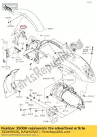 350090028, Kawasaki, steun, voorspatbord vn900c9fa kawasaki  vn vulcan 900 2009 2010 2011 2012 2013 2014 2015 2016 2017 2018 2019 2020 2021, Nieuw