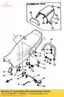 47X247480000, Yamaha, bracket, seat yamaha rd rdlc 500, New