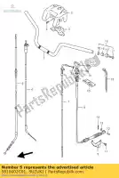 5810002C01, Suzuki, câble, frein suzuki lt f 160 2003 2004 2005 2007, Nouveau