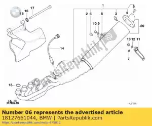 bmw 18127661044 schroef - m6x16 - Onderkant