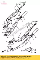 1GE147560000, Yamaha, peça silenciosa yamaha rd rdlc 500, Novo