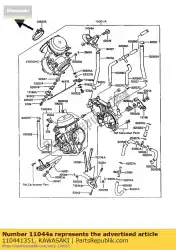 Qui puoi ordinare staffa, acceleratore cabl vn750-a2 da Kawasaki , con numero parte 110441351: