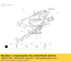 Aquí puede pedir luz de la cola de Piaggio Group , con el número de pieza 2B001590: