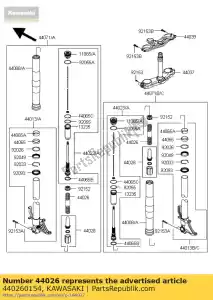 Kawasaki 440260154 fourche à ressort - La partie au fond